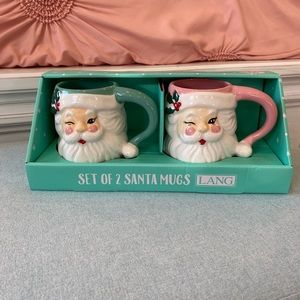 Lang Pastel Christmas Santa Mugs (set of 2)